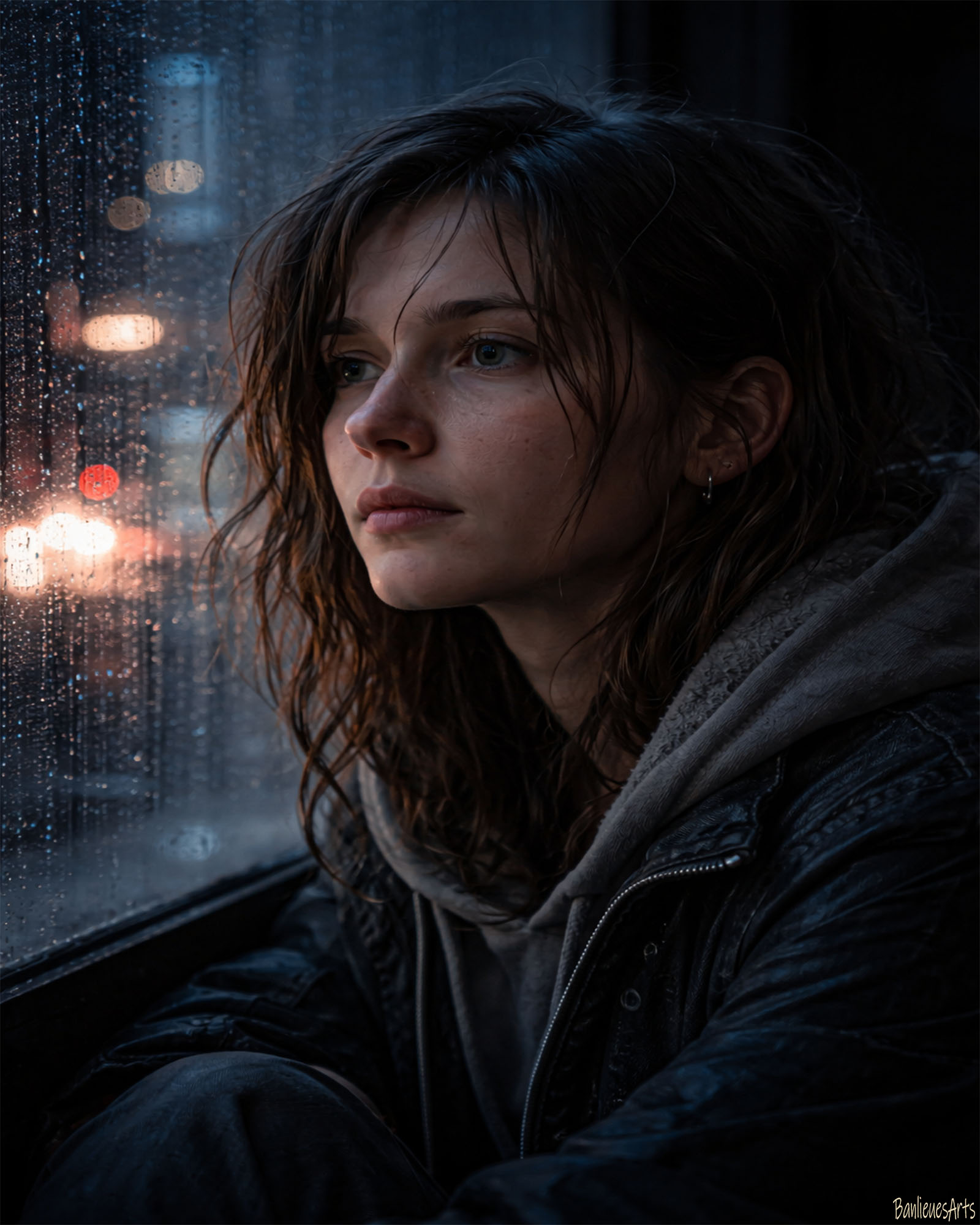 Portrait humain contemplatif